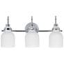 2_Maxim Milk 22" Wide Polished Chrome 3-Light Bath Light