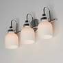 1_Maxim Milk 22" Wide Polished Chrome 3-Light Bath Light
