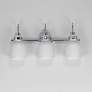 3_Maxim Milk 22" Wide Polished Chrome 3-Light Bath Light more views