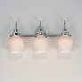 4_Maxim Milk 22" Wide Polished Chrome 3-Light Bath Light more views