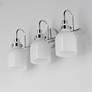 5_Maxim Milk 22" Wide Polished Chrome 3-Light Bath Light more views