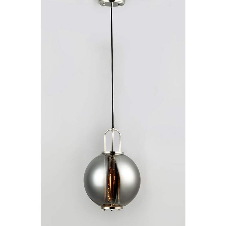 Image 4 Maxim Minaret 10 1/2" Wide Polished Nickel Mini Pendant more views