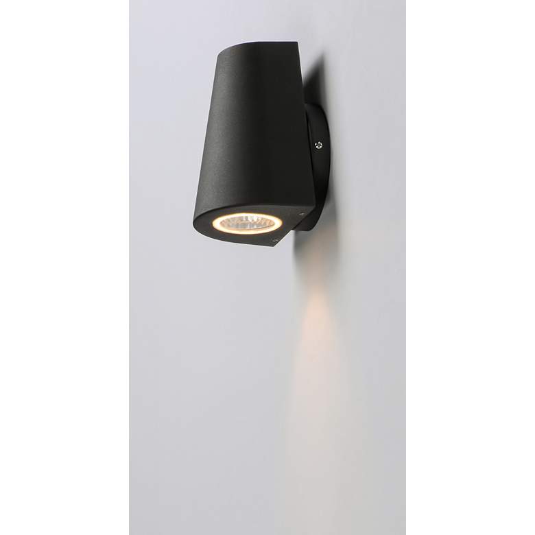 Image 3 Maxim Mini 6 1/4" Architectural Bronze Modern LED Outdoor Wall Light more views