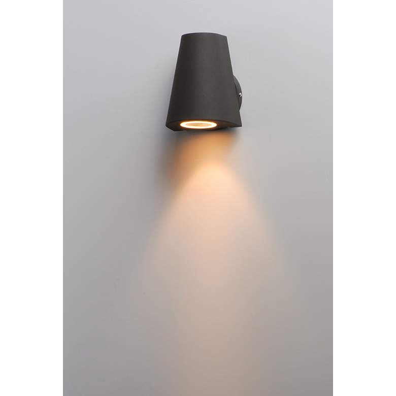 Image 4 Maxim Mini 6 1/4" Architectural Bronze Modern LED Outdoor Wall Light more views