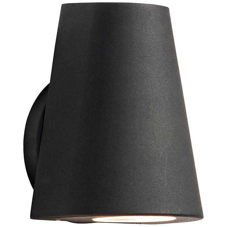 Image 1 Maxim Mini 6 1/4 inch Black Finish Modern LED Outdoor Wall Light