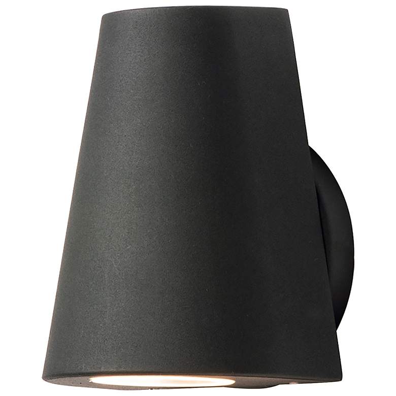 Image 1 Maxim Mini 6 1/4 inch Black Finish Modern LED Outdoor Wall Light