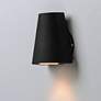 1_Maxim Mini 6 1/4" Black Finish Modern LED Outdoor Wall Light