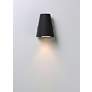 3_Maxim Mini 6 1/4" Black Finish Modern LED Outdoor Wall Light more views