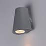 1_Maxim Mini 6 1/4" Silver Finish Modern LED Outdoor Wall Light