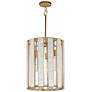 1_Maxim Miramar 15" Wide Natural Aged Brass 3-Light Pendant