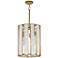 Maxim Miramar 15" Wide Natural Aged Brass 3-Light Pendant