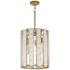 Maxim Miramar 15" Wide Natural Aged Brass 3-Light Pendant