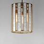 4_Maxim Miramar 15" Wide Natural Aged Brass 3-Light Pendant more views