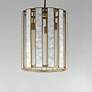 5_Maxim Miramar 15" Wide Natural Aged Brass 3-Light Pendant more views