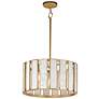 2_Maxim Miramar 18" Wide Natural Aged Brass 3-Light Pendant