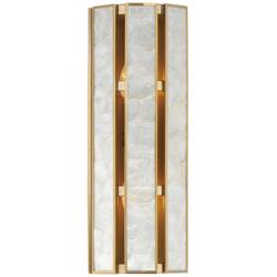 Maxim Miramar 19" High Natural Aged Brass Wall Sconce