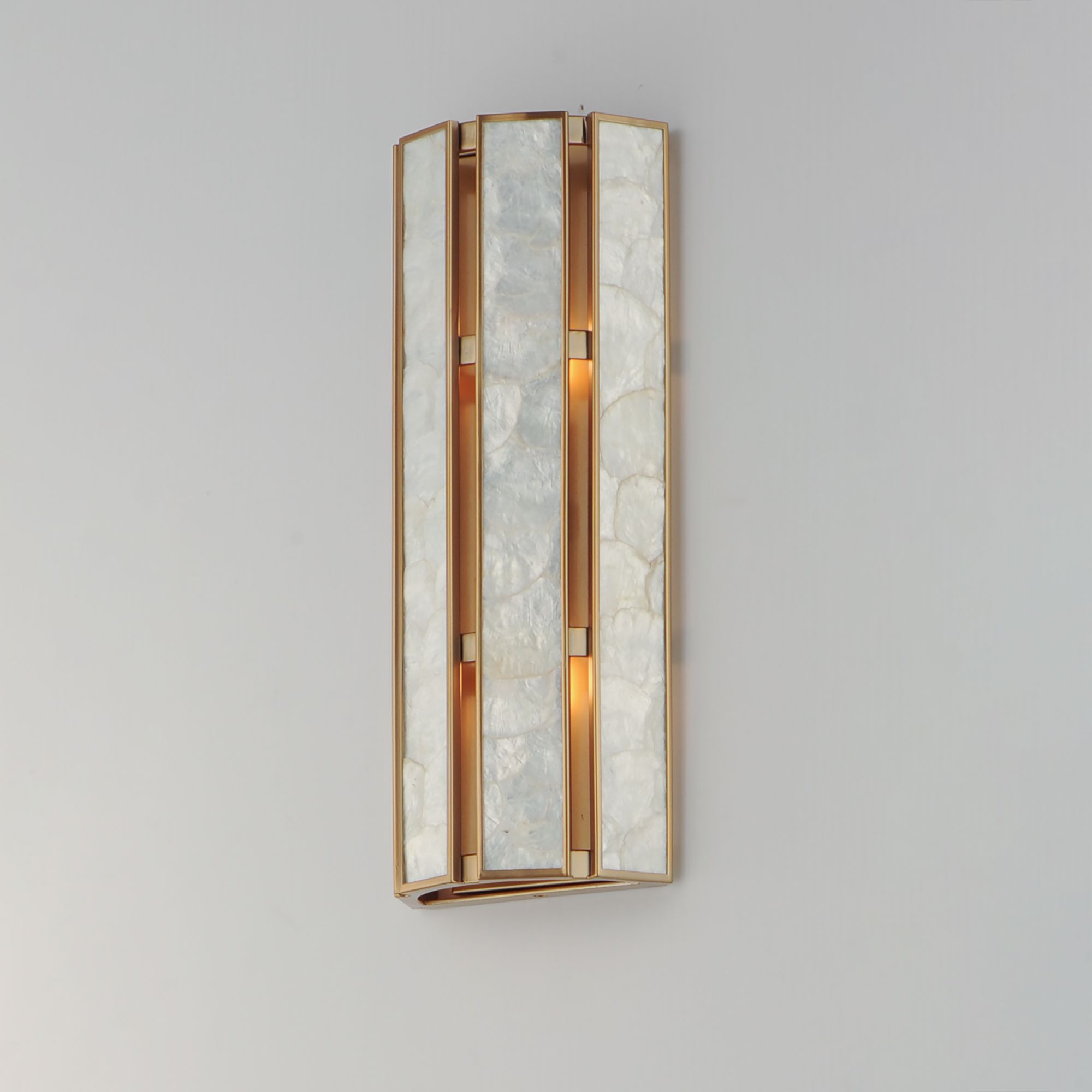 Image 4 Maxim Miramar 19" High Natural Aged Brass Wall Sconce more views
