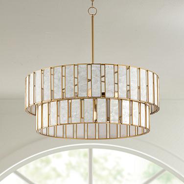 Maxim Miramar 32 3/4" Wide Natural Aged Brass 2-Tier Chandelier