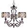 Maxim Mondrian 24 1/2" Wide 3-Light Bronze Chandelier