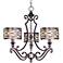 Maxim Mondrian 24 1/2" Wide 3-Light Bronze Chandelier