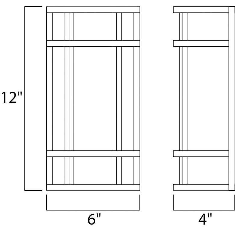 Image 4 Maxim Moon Ray 12" High Satin Nickel LED Outdoor Wall Light more views