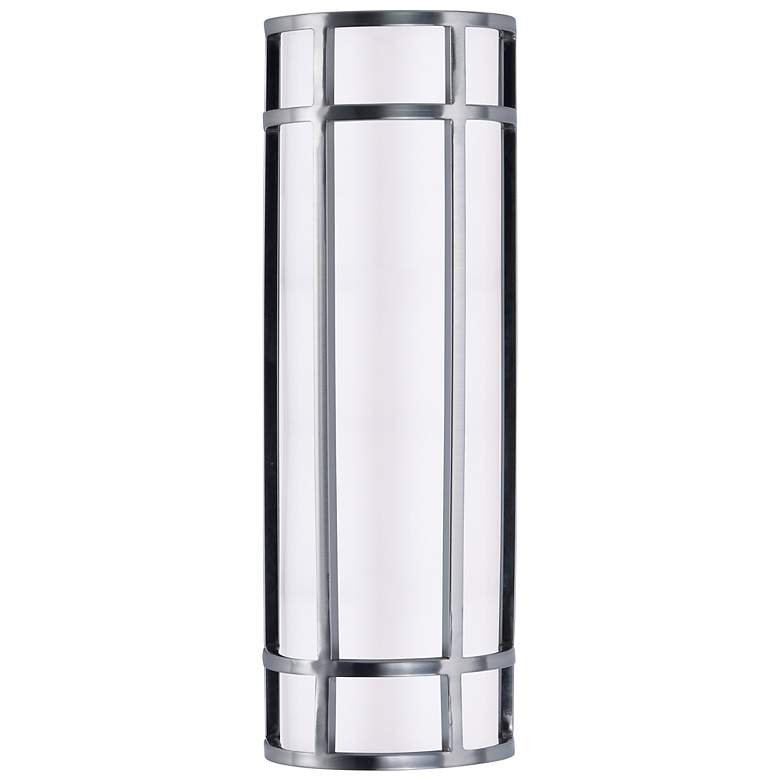 Image 1 Maxim Moon Ray 18" High Satin Nickel LED Outdoor Wall Light