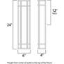 3_Maxim Moon Ray 24" High Bronze LED Outdoor Wall Light more views