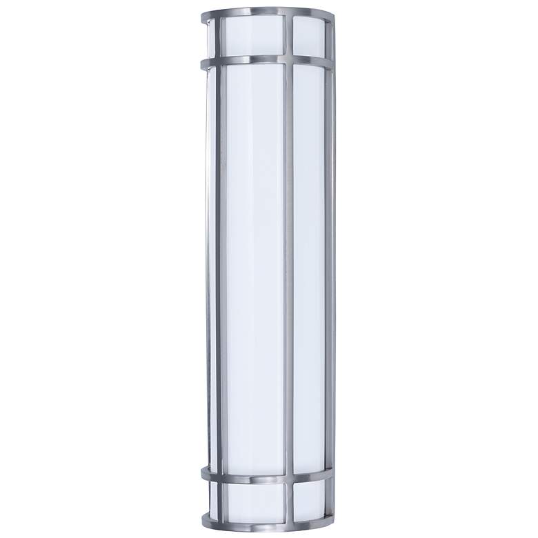 Image 1 Maxim Moon Ray 24" High Satin Nickel LED Outdoor Wall Light