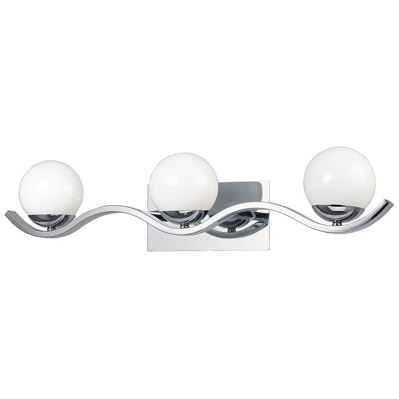 Image 3 Maxim Motion 31 1/2" Wide Polished Chrome 3-Light Bath Light