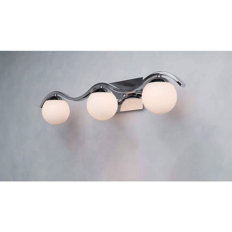 Image 4 Maxim Motion 31 1/2" Wide Polished Chrome 3-Light Bath Light more views