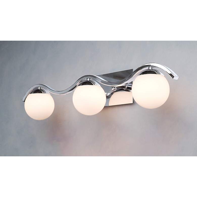 Image 5 Maxim Motion 31 1/2" Wide Polished Chrome 3-Light Bath Light more views