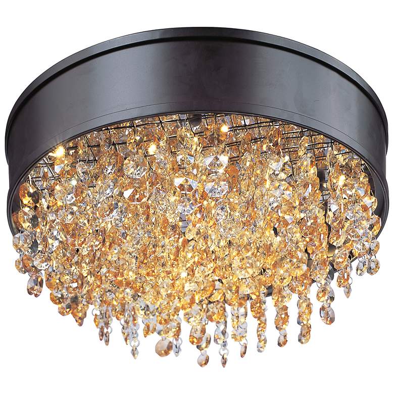 Image 2 Maxim Mystic 16 inch Wide Bronze LED Ceiling Light