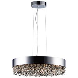 Maxim Mystic 24" Wide Polished Chrome LED Pendant Light