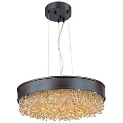 Maxim Mystic 30" Wide Bronze LED Pendant Light