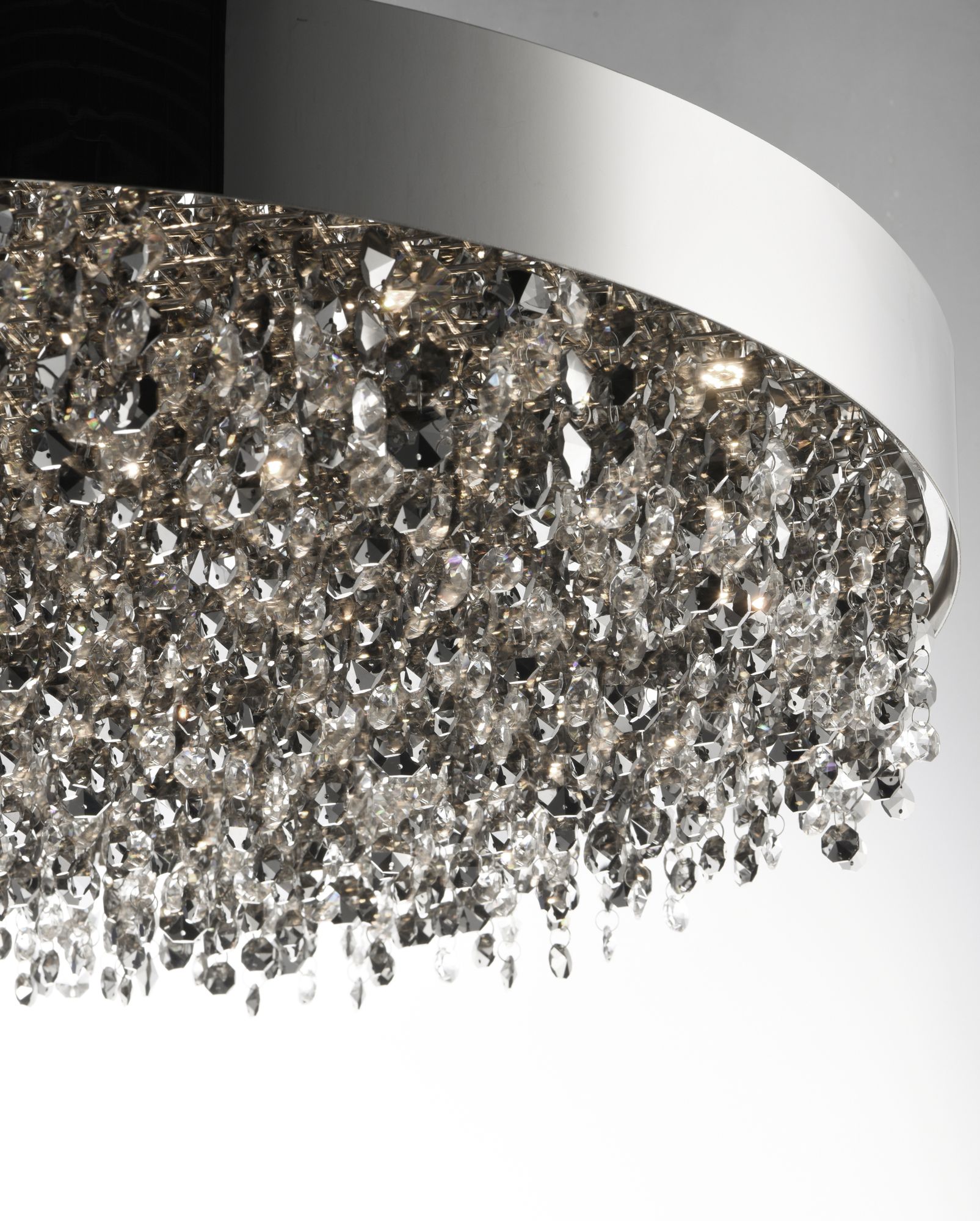 Maxim Mystic 30"W Polished Chrome Crystal LED Pendant Light