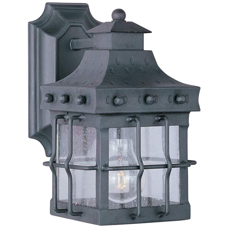 Image 2 Maxim Nantucket 13" High Country Forge Outdoor Wall Light