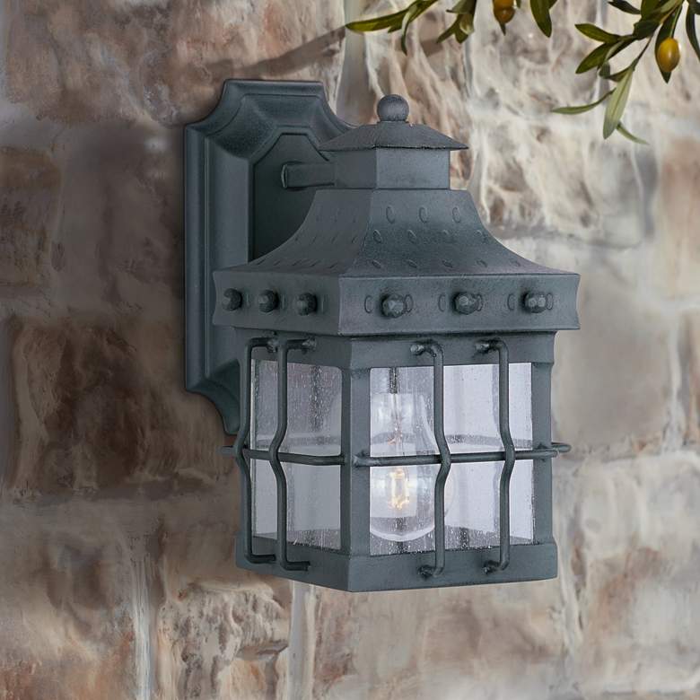Image 1 Maxim Nantucket 13" High Country Forge Outdoor Wall Light