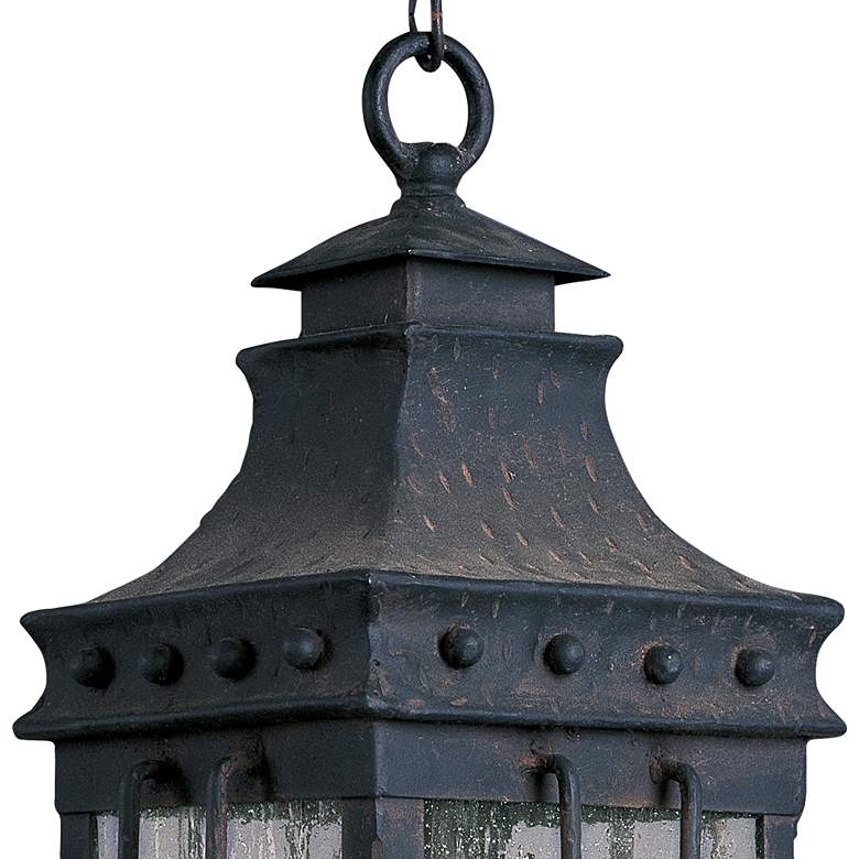 Image 2 Maxim Nantucket 18 1/2 inch High Steel 3-Light Outdoor Hanging Light more views