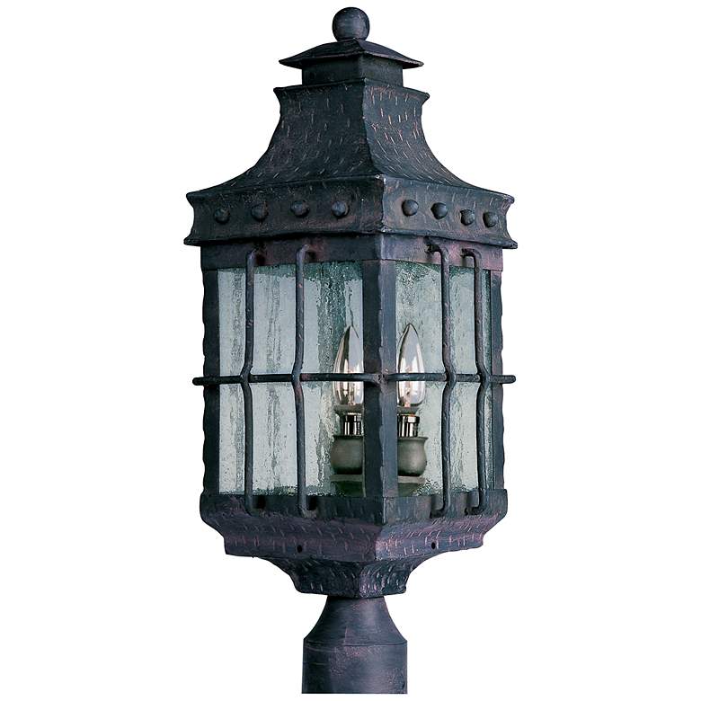 Image 2 Maxim Nantucket 22 1/2" High Steel 3-Light Outdoor Post Mount Light