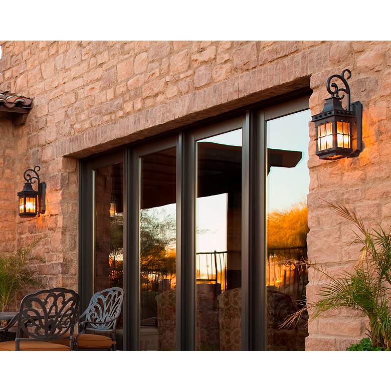 Image 3 Maxim Nantucket 22 1/2 inch High Steel 3-Light Outdoor Wall Light more views