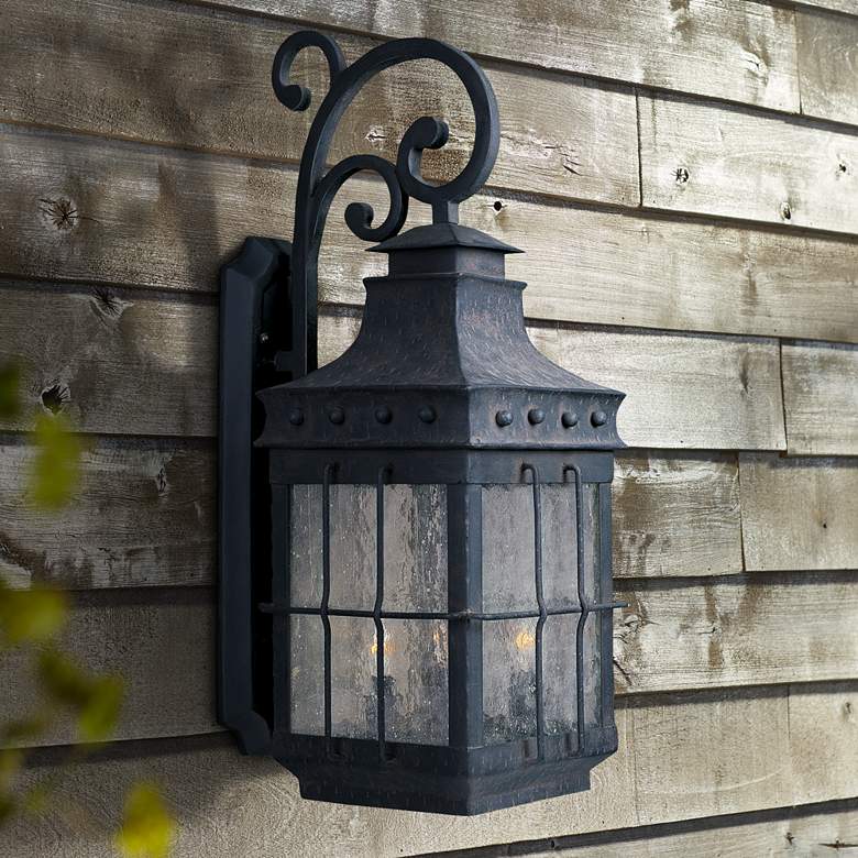 Image 1 Maxim Nantucket 32" High Country Forge Outdoor Wall Light