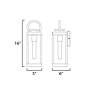 5_Maxim Nassau Vivex 16"H White and Black Outdoor Wall Light more views