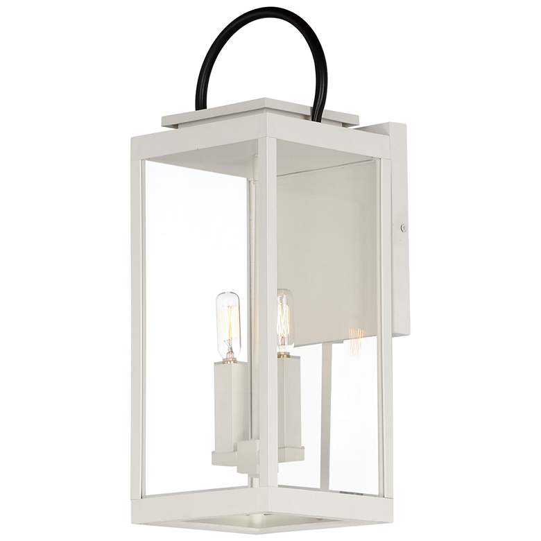 Image 1 Maxim Nassau Vivex 20 1/4"H White 2-Light Outdoor Wall Light
