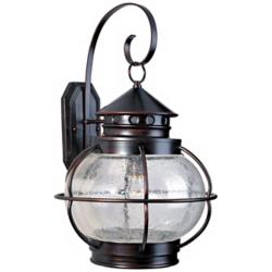 Maxim Nautington 22 1/2" High Bronze and Seeded Glass Outdoor Lantern