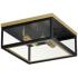 Maxim Neoclass 13" Wide Black and Gold 2-Light Outdoor Ceiling Light