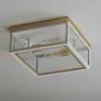 3_Maxim Neoclass 13" Wide White and Gold 2-Light Outdoor Ceiling Light more views