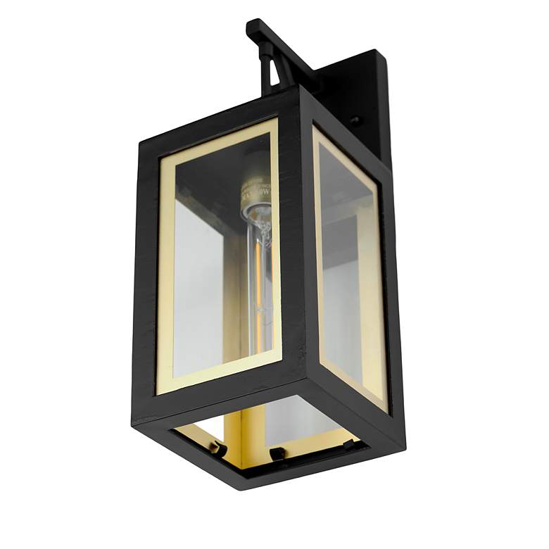 Image 6 Maxim Neoclass 15 3/4"H Black and Gold Outdoor Wall Light more views