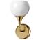 Maxim Neve 12" High Natural Aged Brass 1-Light Wall Scone