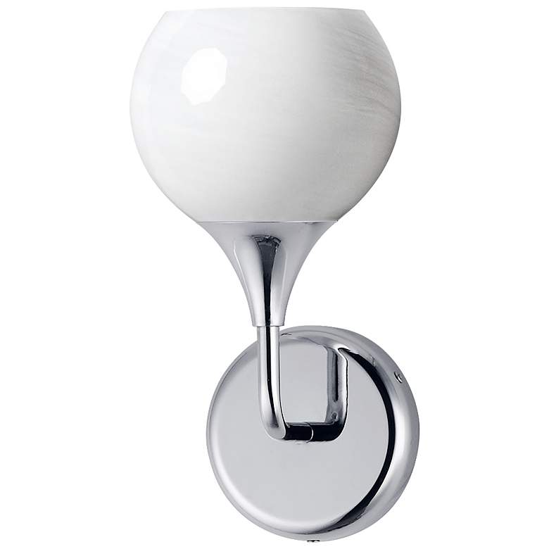 Image 1 Maxim Neve 12" High Polished Chrome 1-Light Wall Scone