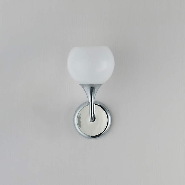Image 2 Maxim Neve 12" High Polished Chrome 1-Light Wall Scone more views